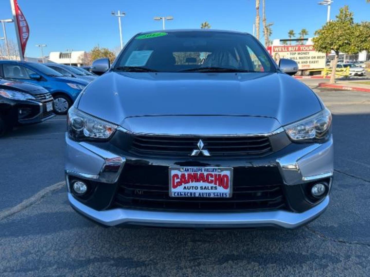 2017 SILVER Mitsubishi Outlander Sport (JA4AP3AW7HZ) with an 4-Cyl 2.4 Liter engine, CVT w/Sportronic transmission, located at 412 Auto Vista Drive, Palmdale, CA, 93551, (661) 945-0620, 34.592636, -118.136681 - Photo#2