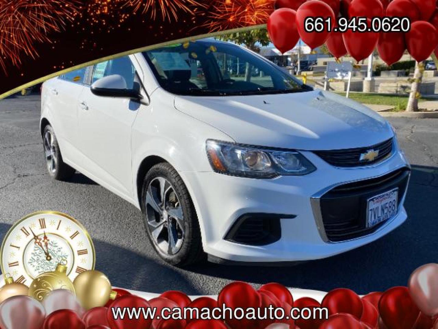 2017 SUMMIT WHITE Chevrolet Sonic (1G1JF5SB5H4) with an 4-Cyl Turbo 1.4 Liter engine, Automatic 6-Spd transmission, located at 412 Auto Vista Drive, Palmdale, CA, 93551, (661) 945-0620, 34.592636, -118.136681 - Photo#16