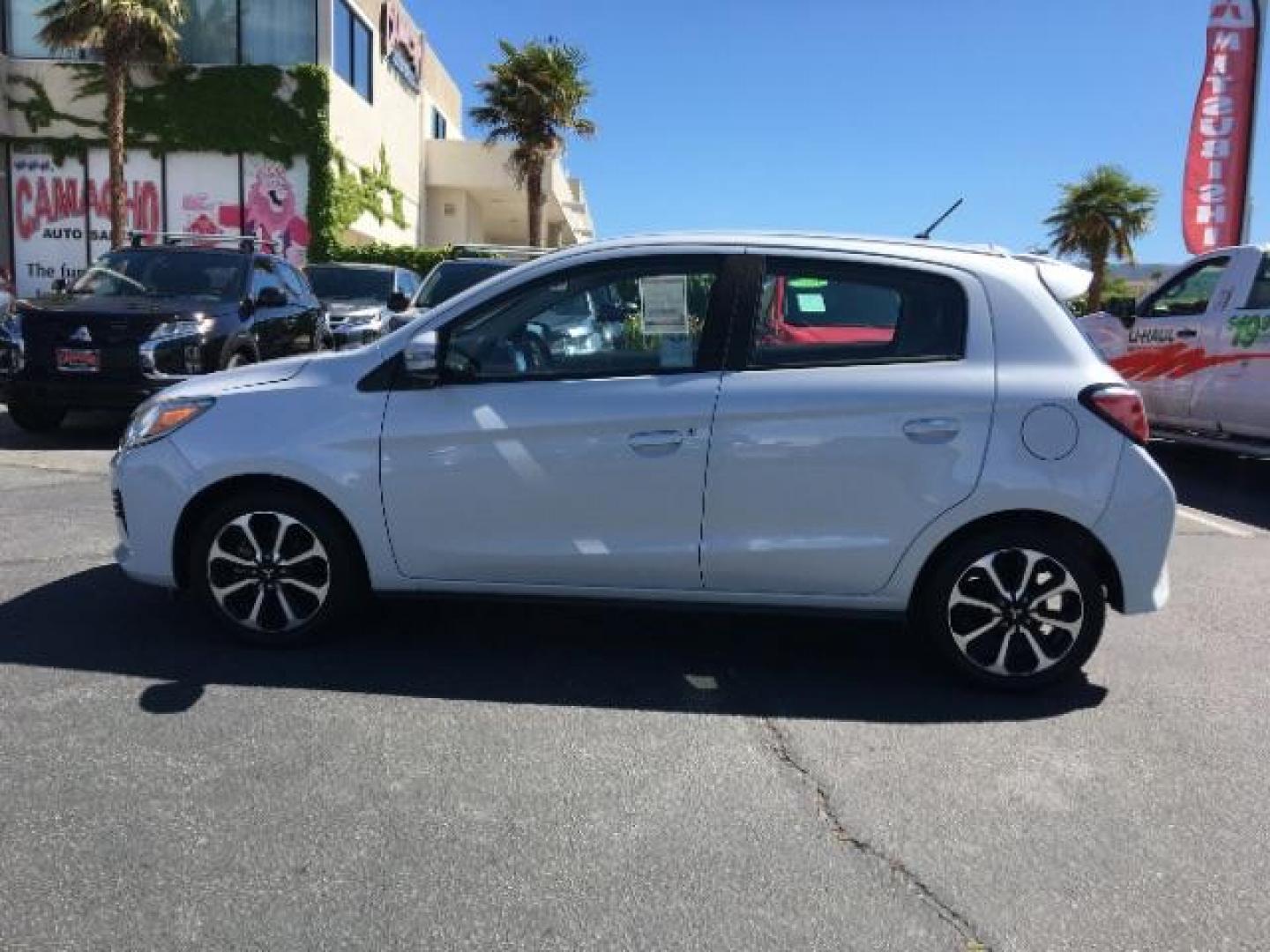 2021 WHITE Mitsubishi Mirage (ML32AWHJ6MH) with an 3-Cyl 1.2 Liter engine, Automatic CVT transmission, located at 412 Auto Vista Drive, Palmdale, CA, 93551, (661) 945-0620, 34.592636, -118.136681 - Photo#3