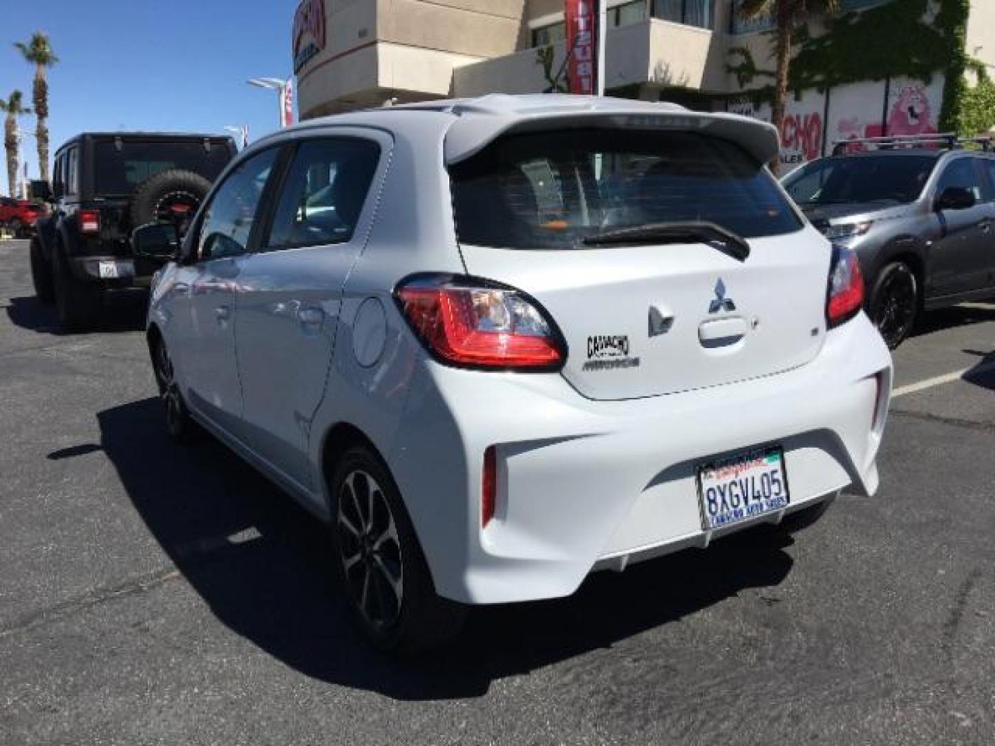 2021 WHITE Mitsubishi Mirage (ML32AWHJ6MH) with an 3-Cyl 1.2 Liter engine, Automatic CVT transmission, located at 412 Auto Vista Drive, Palmdale, CA, 93551, (661) 945-0620, 34.592636, -118.136681 - Photo#4