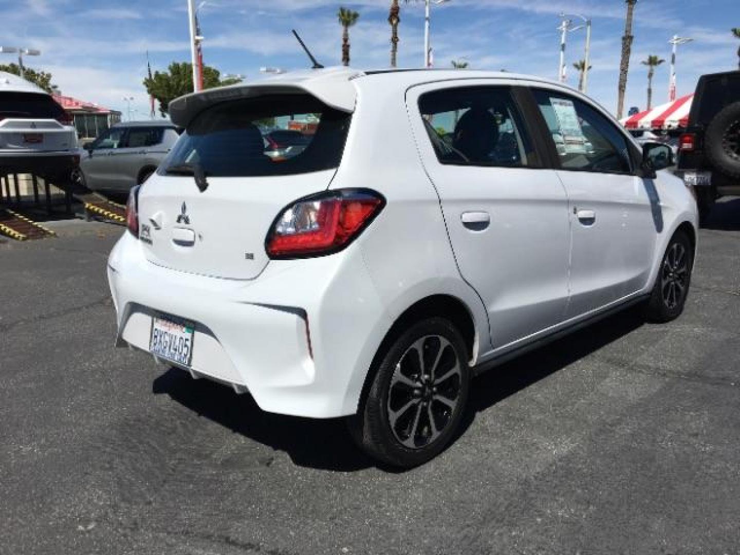 2021 WHITE Mitsubishi Mirage (ML32AWHJ6MH) with an 3-Cyl 1.2 Liter engine, Automatic CVT transmission, located at 412 Auto Vista Drive, Palmdale, CA, 93551, (661) 945-0620, 34.592636, -118.136681 - Photo#6