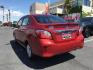 2021 RED Mitsubishi Mirage (ML32AUHJ2MH) with an 3-Cyl 1.2 Liter engine, Automatic CVT transmission, located at 412 Auto Vista Drive, Palmdale, CA, 93551, (661) 945-0620, 34.592636, -118.136681 - Photo#4