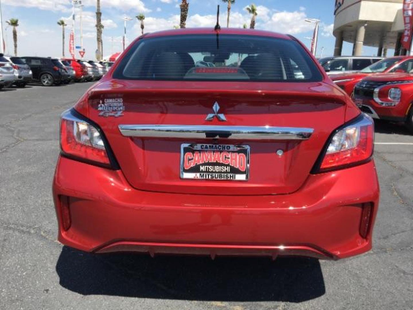 2021 RED Mitsubishi Mirage (ML32AUHJ2MH) with an 3-Cyl 1.2 Liter engine, Automatic CVT transmission, located at 412 Auto Vista Drive, Palmdale, CA, 93551, (661) 945-0620, 34.592636, -118.136681 - Photo#5