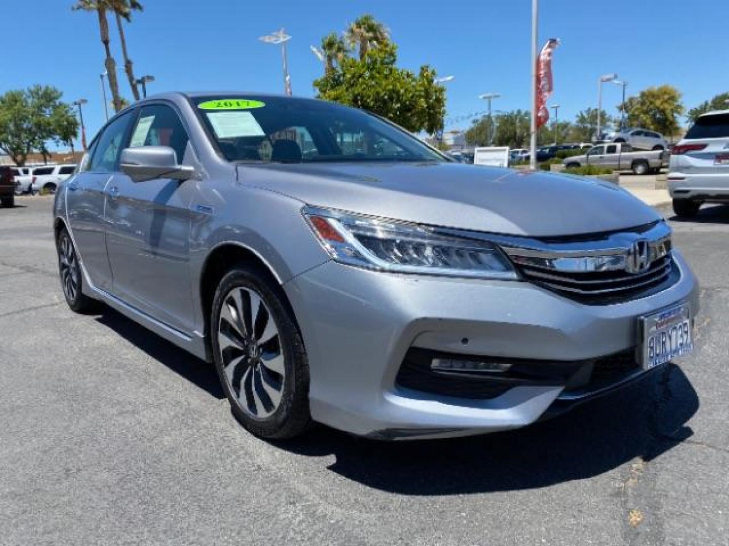 2017 SILVER Honda Accord Hybrid (JHMCR6F71HC) with an 4-Cyl Hybrid VTEC 2.0L engine, Automatic CVT transmission, located at 412 Auto Vista Drive, Palmdale, CA, 93551, (661) 945-0620, 34.592636, -118.136681 - Photo#0