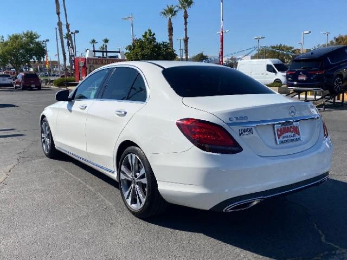 2021 WHITE Mercedes-Benz C-Class (W1KWF8DB2MR) with an 4-Cyl Turbo 2.0 Liter engine, Automatic 9-Spd 9G-Tronic transmission, located at 412 Auto Vista Drive, Palmdale, CA, 93551, (661) 945-0620, 34.592636, -118.136681 - Photo#4