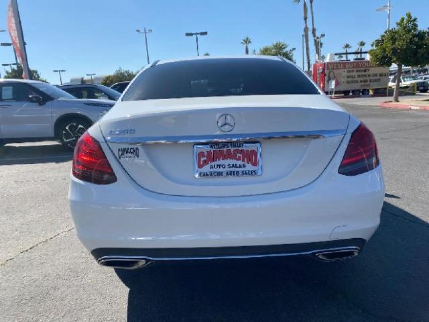 2021 WHITE Mercedes-Benz C-Class (W1KWF8DB2MR) with an 4-Cyl Turbo 2.0 Liter engine, Automatic 9-Spd 9G-Tronic transmission, located at 412 Auto Vista Drive, Palmdale, CA, 93551, (661) 945-0620, 34.592636, -118.136681 - Photo#5