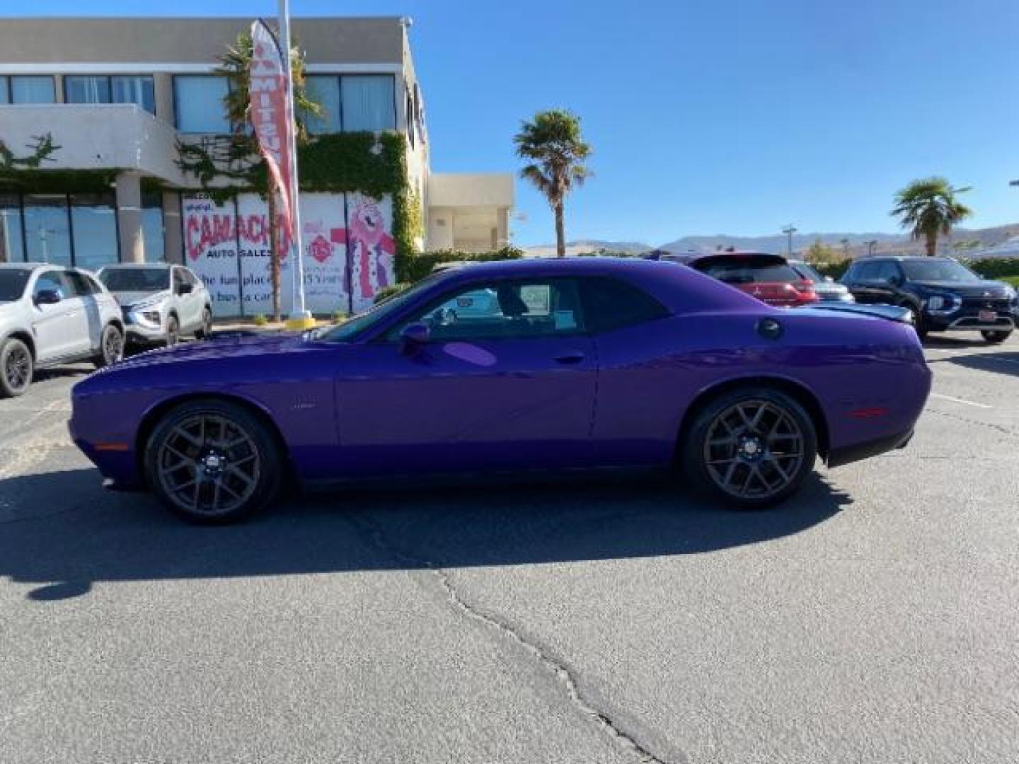 2016 PURPLE Dodge Challenger (2C3CDZBT0GH) with an V8 HEMI MDS 5.7 Liter engine, Automatic 8-Spd transmission, located at 412 Auto Vista Drive, Palmdale, CA, 93551, (661) 945-0620, 34.592636, -118.136681 - Photo#3