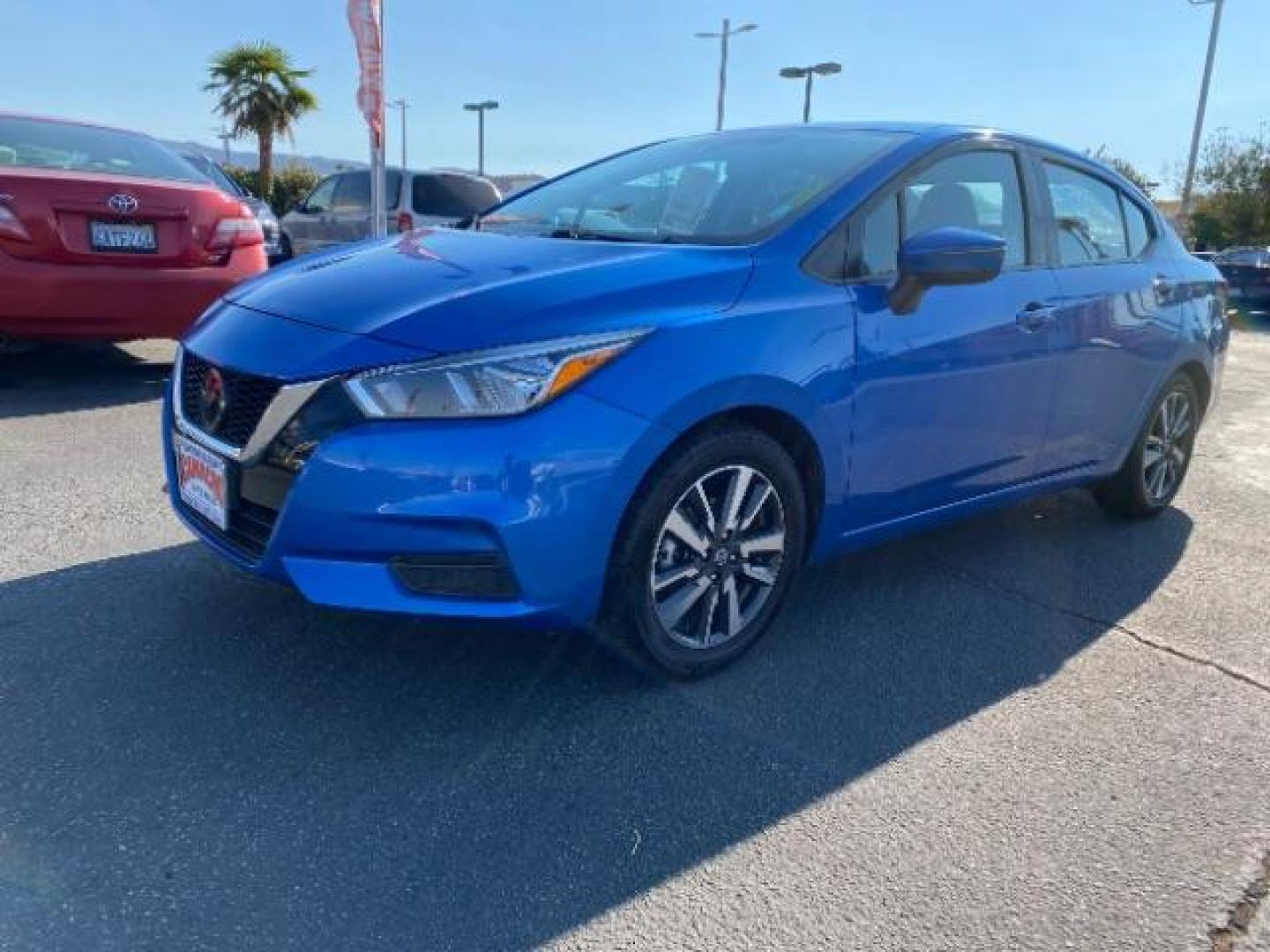 2021 BLUE Nissan Versa (3N1CN8EV9ML) with an 4-Cyl 1.6 Liter engine, Automatic CVT w/Xtronic transmission, located at 412 Auto Vista Drive, Palmdale, CA, 93551, (661) 945-0620, 34.592636, -118.136681 - Photo#2