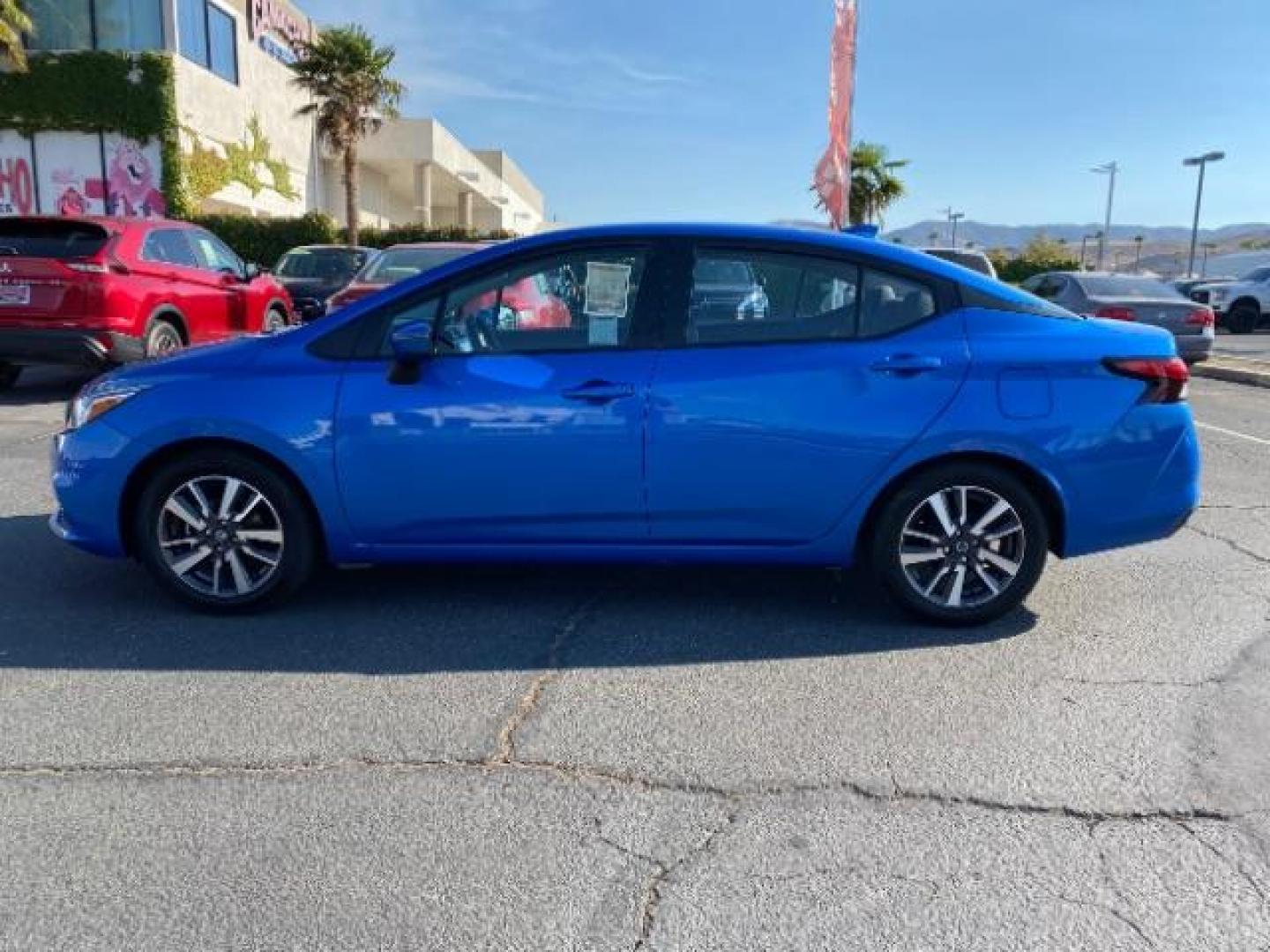 2021 BLUE Nissan Versa (3N1CN8EV9ML) with an 4-Cyl 1.6 Liter engine, Automatic CVT w/Xtronic transmission, located at 412 Auto Vista Drive, Palmdale, CA, 93551, (661) 945-0620, 34.592636, -118.136681 - Photo#3