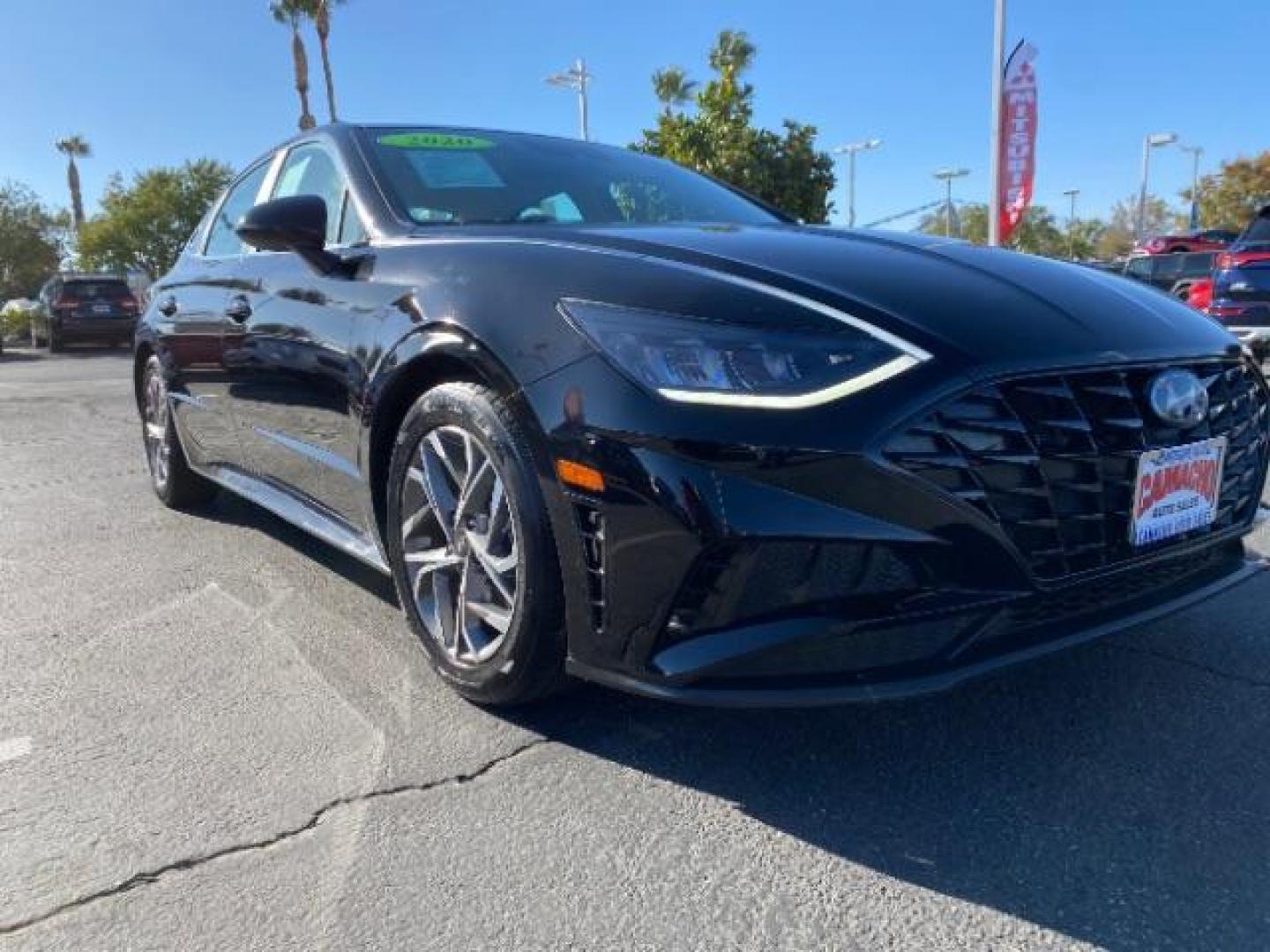 2021 BLACK Hyundai Sonata (KMHL64JA6MA) with an 4-Cyl 2.5 Liter engine, Automatic 8-Spd w/Overdrive and Shiftronic transmission, located at 412 Auto Vista Drive, Palmdale, CA, 93551, (661) 945-0620, 34.592636, -118.136681 - Photo#0