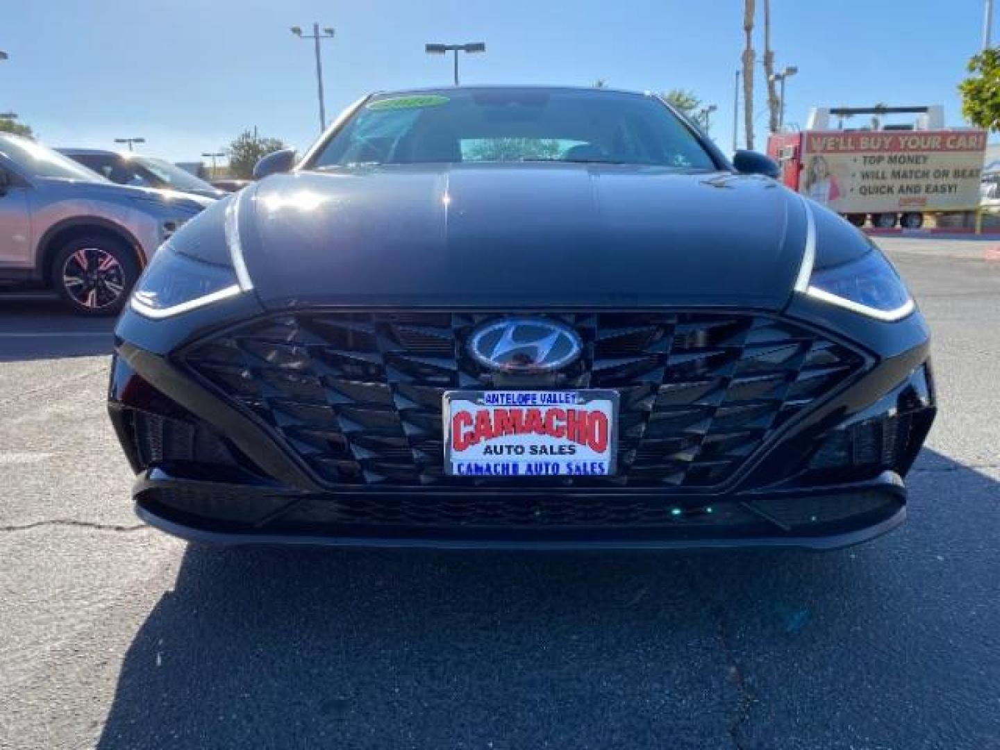 2021 BLACK Hyundai Sonata (KMHL64JA6MA) with an 4-Cyl 2.5 Liter engine, Automatic 8-Spd w/Overdrive and Shiftronic transmission, located at 412 Auto Vista Drive, Palmdale, CA, 93551, (661) 945-0620, 34.592636, -118.136681 - Photo#1