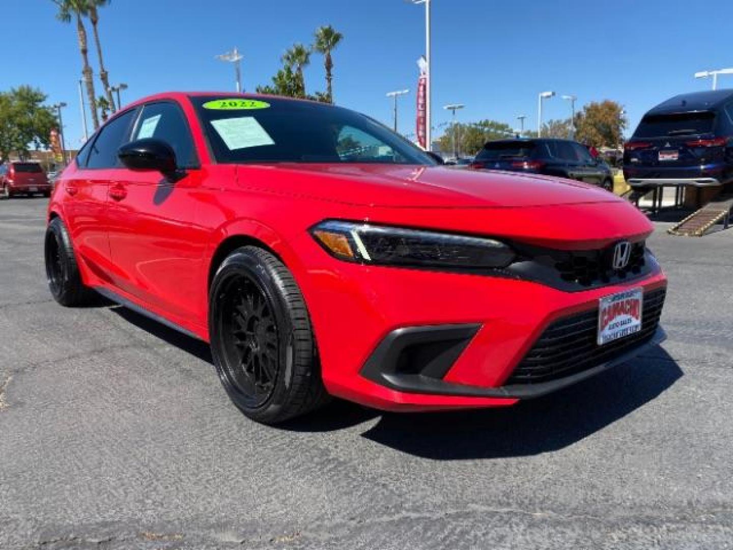 2022 RED Honda Civic Hatchback (19XFL2G86NE) with an 4-Cyl i-VTEC 2.0 Liter engine, Manual 6-Spd transmission, located at 412 Auto Vista Drive, Palmdale, CA, 93551, (661) 945-0620, 34.592636, -118.136681 - Photo#0