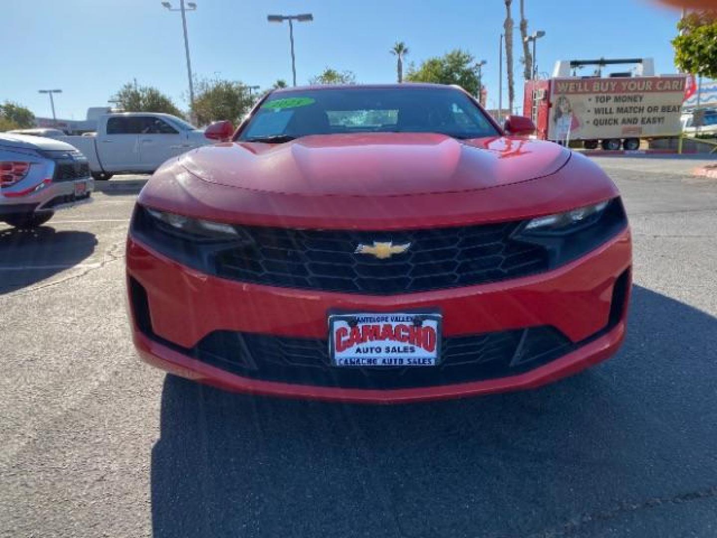 2021 RED Chevrolet Camaro (1G1FB1RS7M0) with an V6 3.6 Liter engine, Automatic transmission, located at 412 Auto Vista Drive, Palmdale, CA, 93551, (661) 945-0620, 34.592636, -118.136681 - Photo#1