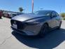 2021 GRAY Mazda Mazda3 Hatchback (JM1BPBML2M1) with an 4-Cyl SKYACTIV-G 2.5 Liter engine, Automatic 6-Spd SKYACTIV-Drive w/Manual transmission, located at 412 Auto Vista Drive, Palmdale, CA, 93551, (661) 945-0620, 34.592636, -118.136681 - Photo#2