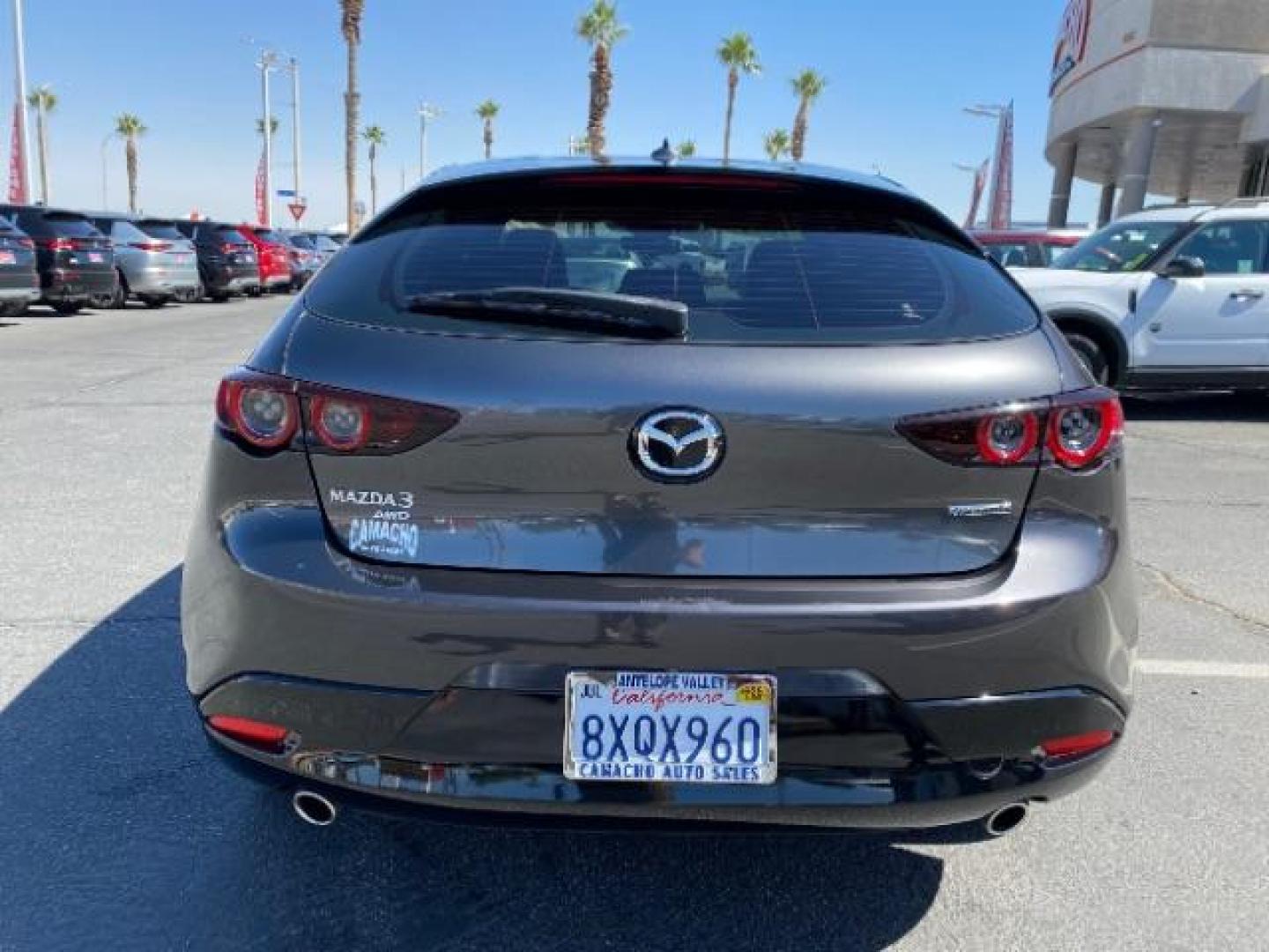 2021 GRAY Mazda Mazda3 Hatchback (JM1BPBML2M1) with an 4-Cyl SKYACTIV-G 2.5 Liter engine, Automatic 6-Spd SKYACTIV-Drive w/Manual transmission, located at 412 Auto Vista Drive, Palmdale, CA, 93551, (661) 945-0620, 34.592636, -118.136681 - Photo#5