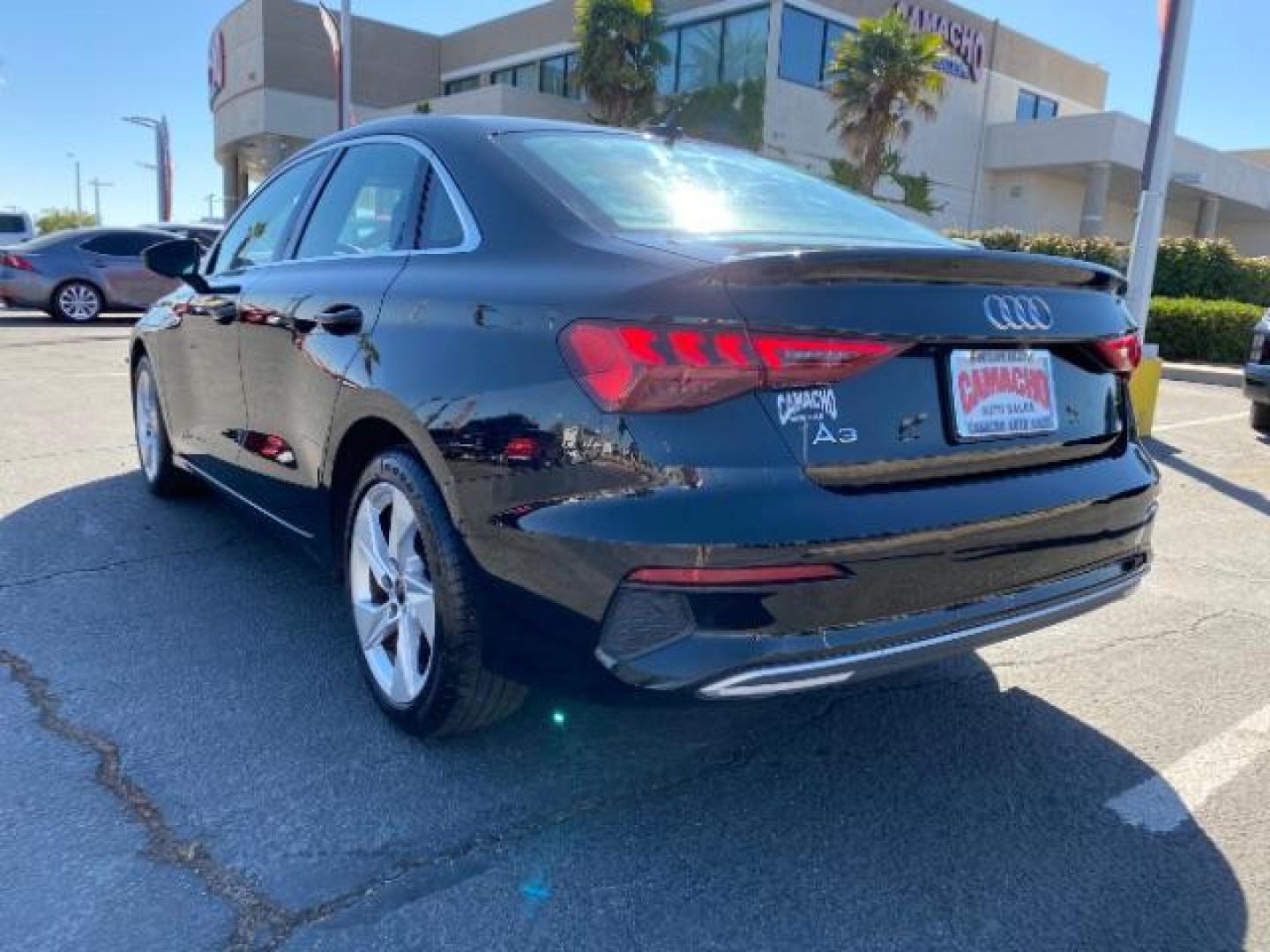 2023 black Audi A3 (WAUAUDGY1PA) with an 4-Cyl Turbo 2.0 Liter engine, Automatic 7-Spd transmission, located at 412 Auto Vista Drive, Palmdale, CA, 93551, (661) 945-0620, 34.592636, -118.136681 - Photo#4