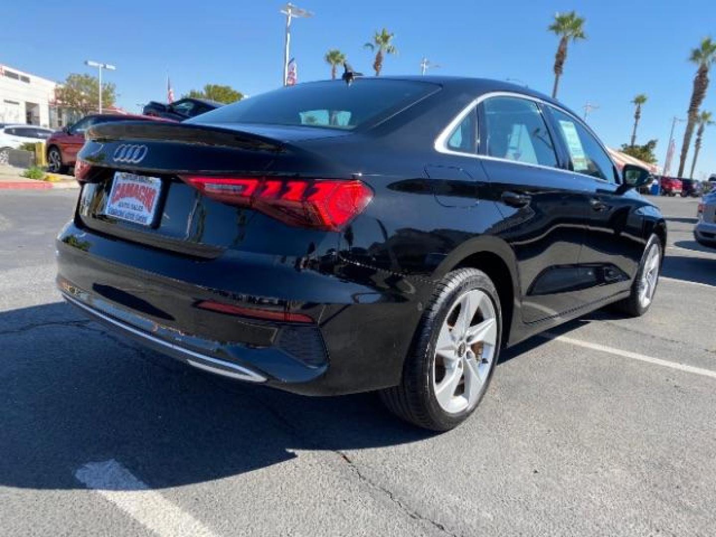 2023 black Audi A3 (WAUAUDGY1PA) with an 4-Cyl Turbo 2.0 Liter engine, Automatic 7-Spd transmission, located at 412 Auto Vista Drive, Palmdale, CA, 93551, (661) 945-0620, 34.592636, -118.136681 - Photo#6