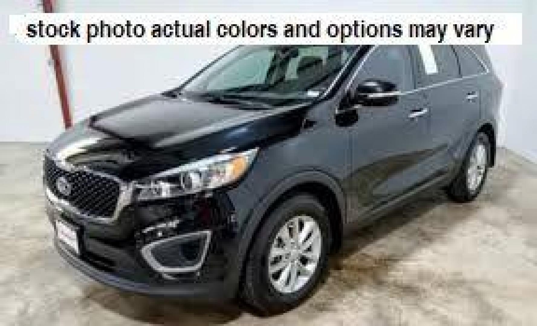 2016 BLACK Kia Sorento (5XYPG4A35GG) with an 4-Cyl GDI 2.4 Liter engine, Auto 6-Spd OD Sptmatc transmission, located at 412 Auto Vista Drive, Palmdale, CA, 93551, (661) 945-0620, 34.592636, -118.136681 - Photo#0