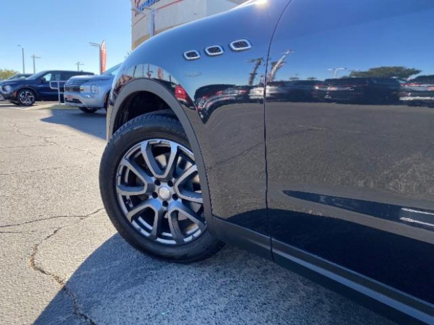 2018 BLACK Maserati Levante (ZN661XUA8JX) with an V6 Twin Turbo 3.0 Liter engine, Automatic 8-Spd w/Manual Mode transmission, located at 412 Auto Vista Drive, Palmdale, CA, 93551, (661) 945-0620, 34.592636, -118.136681 - Photo#9