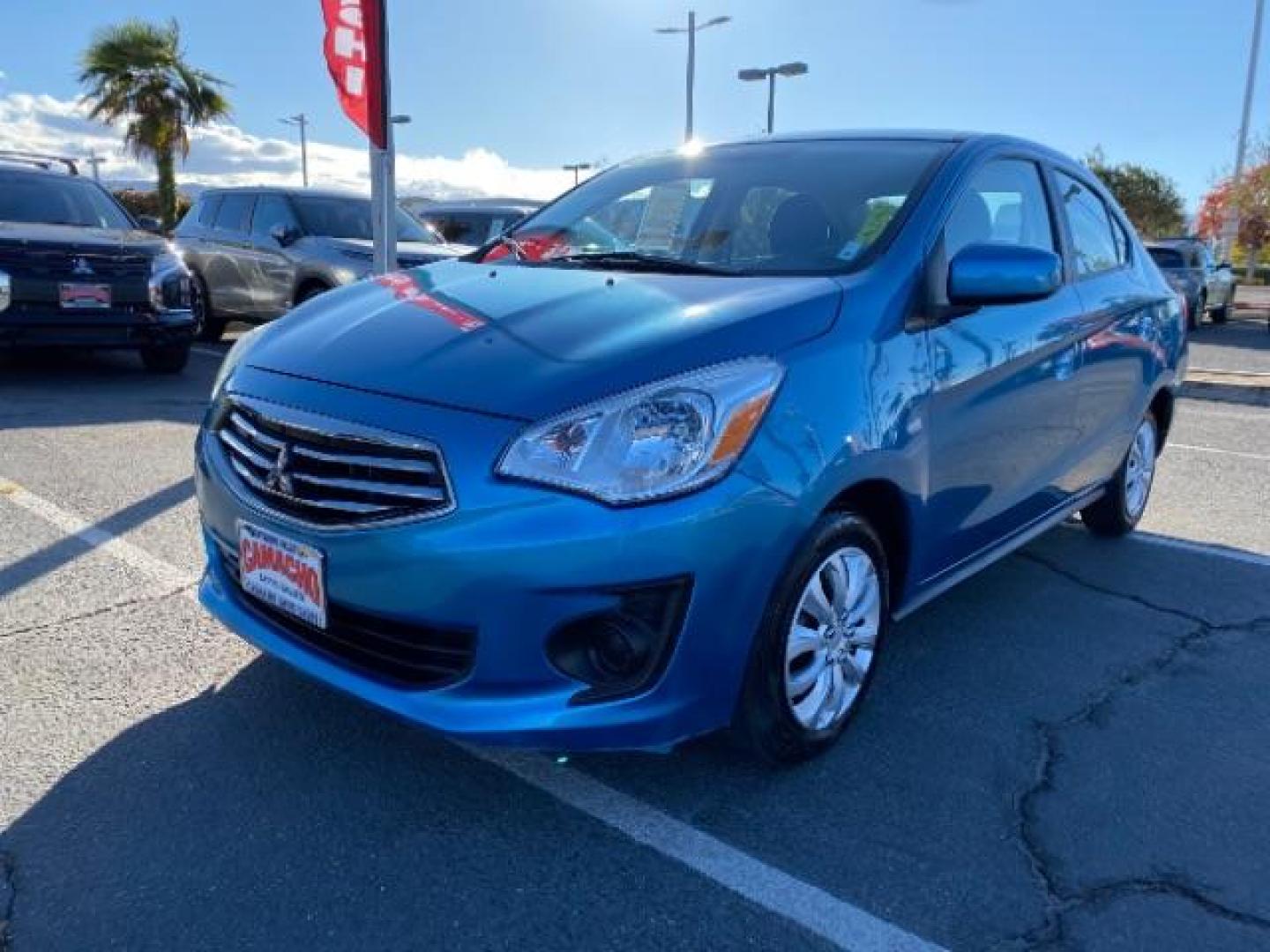 2019 BLUE Mitsubishi Mirage G4 (ML32F3FJ6KH) with an 3-Cyl 1.2 Liter engine, Automatic CVT transmission, located at 412 Auto Vista Drive, Palmdale, CA, 93551, (661) 945-0620, 34.592636, -118.136681 - Photo#17