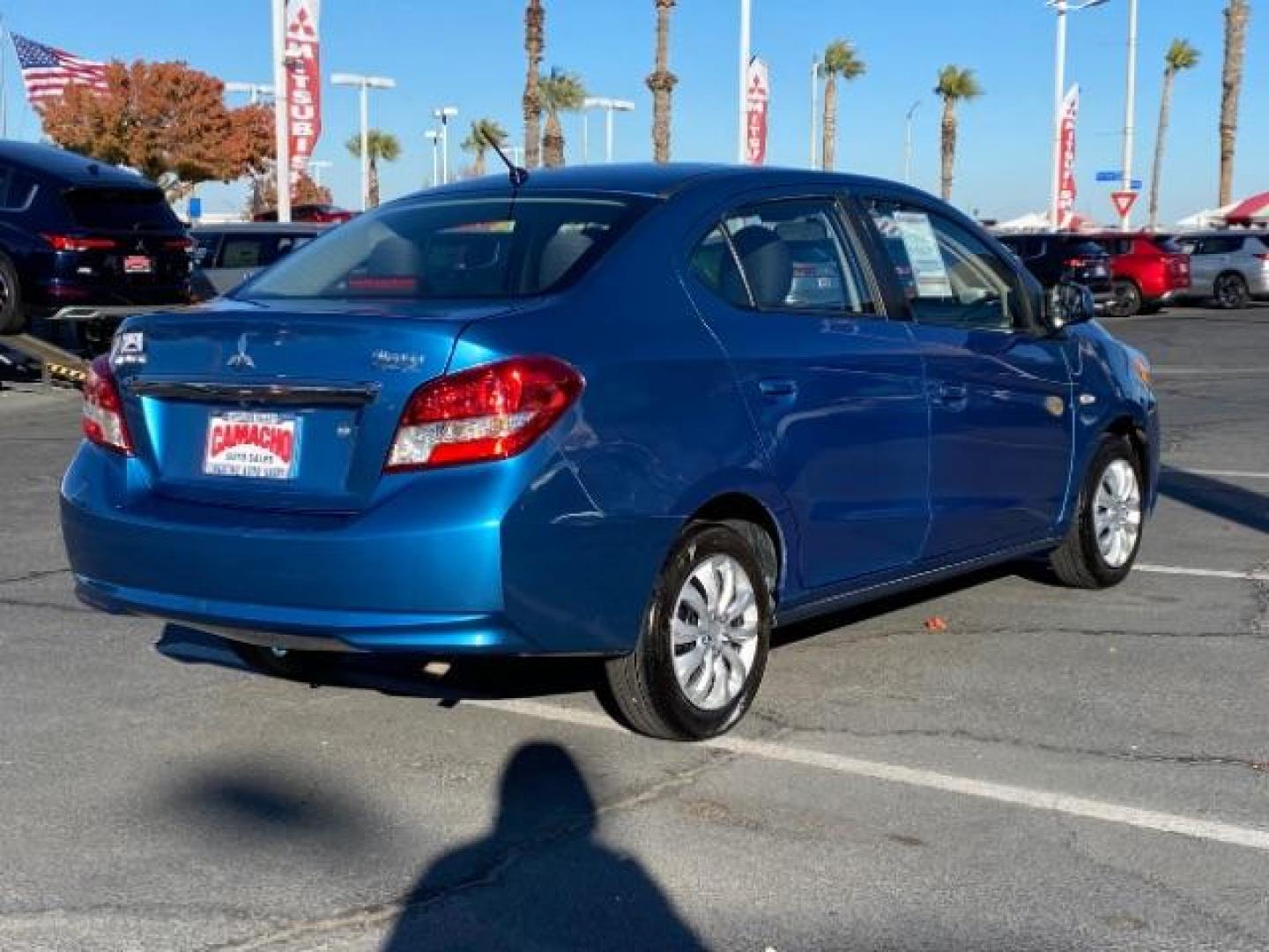 2019 BLUE Mitsubishi Mirage G4 (ML32F3FJ6KH) with an 3-Cyl 1.2 Liter engine, Automatic CVT transmission, located at 412 Auto Vista Drive, Palmdale, CA, 93551, (661) 945-0620, 34.592636, -118.136681 - Photo#21