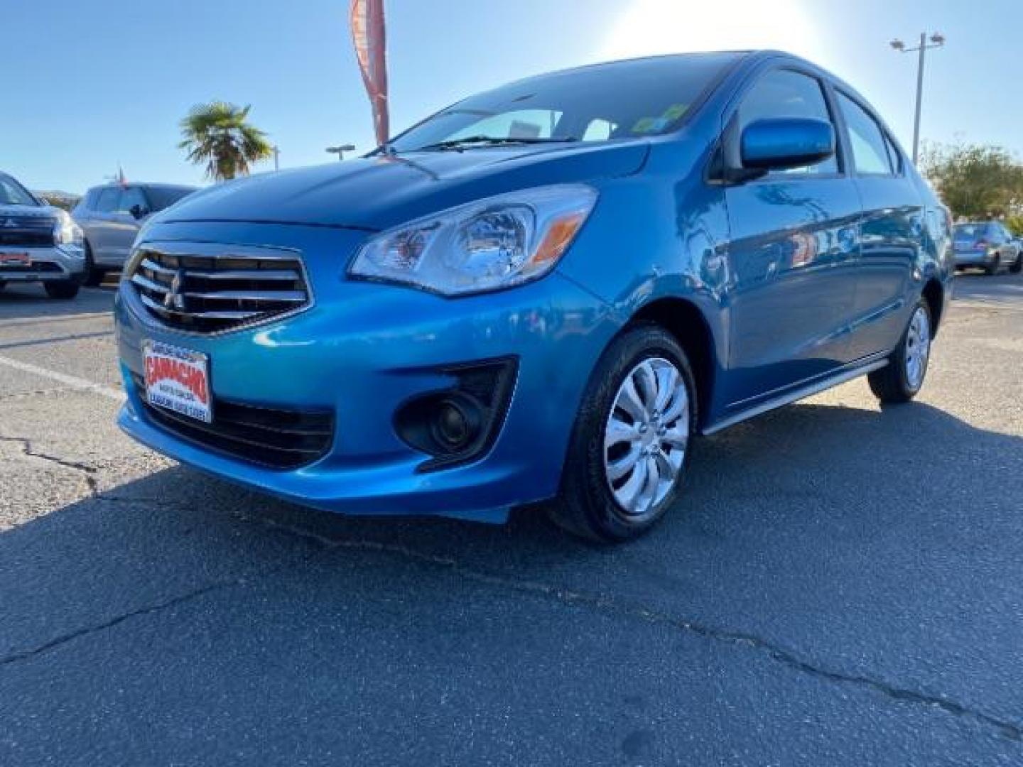 2019 BLUE Mitsubishi Mirage G4 (ML32F3FJ6KH) with an 3-Cyl 1.2 Liter engine, Automatic CVT transmission, located at 412 Auto Vista Drive, Palmdale, CA, 93551, (661) 945-0620, 34.592636, -118.136681 - Photo#2