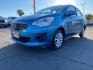 2019 BLUE Mitsubishi Mirage G4 (ML32F3FJ6KH) with an 3-Cyl 1.2 Liter engine, Automatic CVT transmission, located at 412 Auto Vista Drive, Palmdale, CA, 93551, (661) 945-0620, 34.592636, -118.136681 - Photo#2