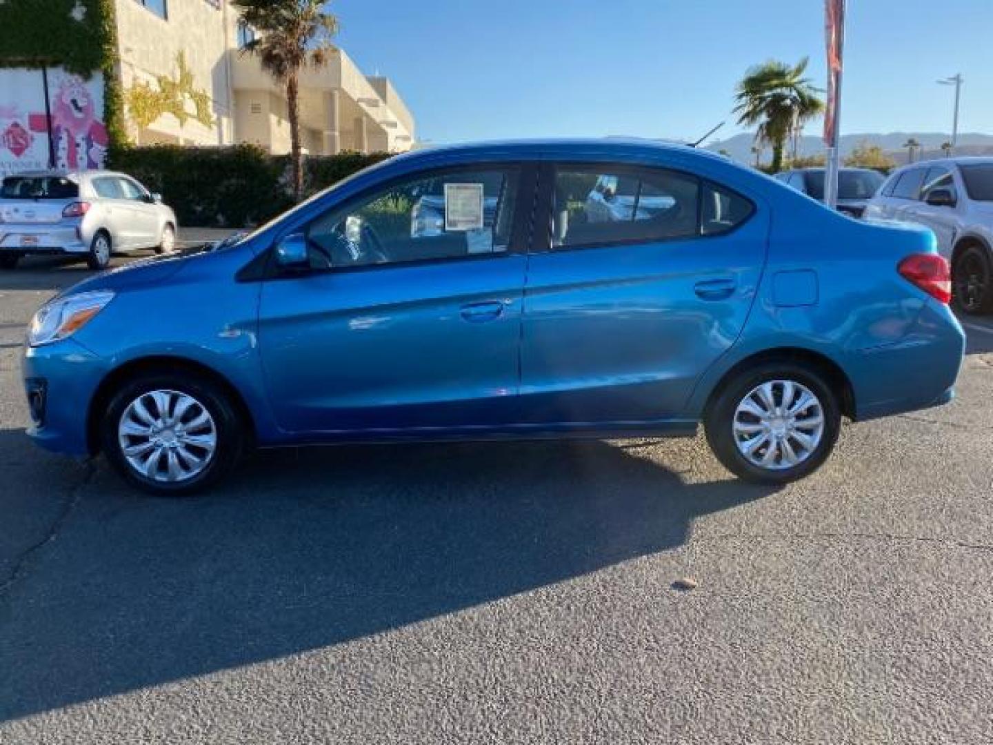 2019 BLUE Mitsubishi Mirage G4 (ML32F3FJ6KH) with an 3-Cyl 1.2 Liter engine, Automatic CVT transmission, located at 412 Auto Vista Drive, Palmdale, CA, 93551, (661) 945-0620, 34.592636, -118.136681 - Photo#3