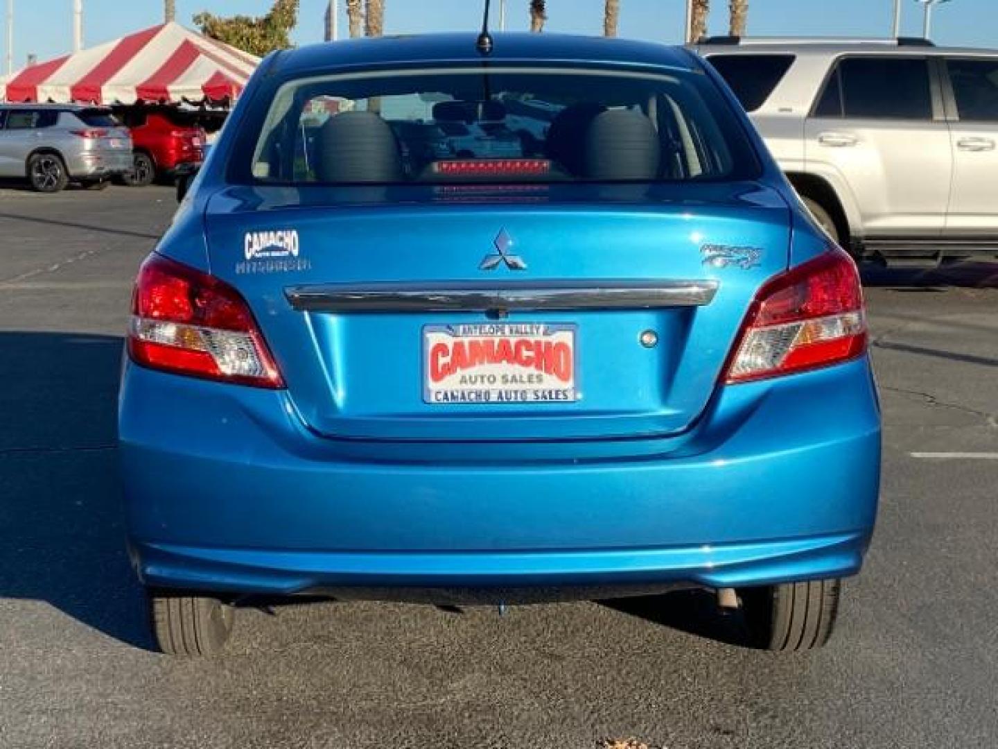 2019 BLUE Mitsubishi Mirage G4 (ML32F3FJ6KH) with an 3-Cyl 1.2 Liter engine, Automatic CVT transmission, located at 412 Auto Vista Drive, Palmdale, CA, 93551, (661) 945-0620, 34.592636, -118.136681 - Photo#5