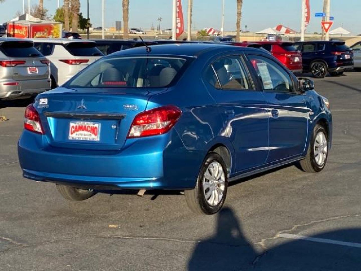 2019 BLUE Mitsubishi Mirage G4 (ML32F3FJ6KH) with an 3-Cyl 1.2 Liter engine, Automatic CVT transmission, located at 412 Auto Vista Drive, Palmdale, CA, 93551, (661) 945-0620, 34.592636, -118.136681 - Photo#6