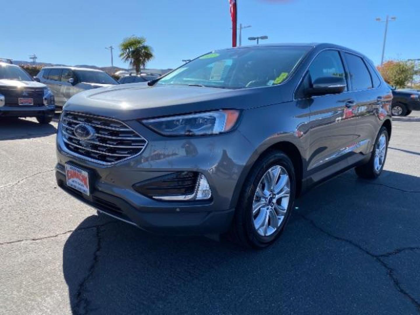 2022 GRAY Ford Edge (2FMPK4K9XNB) with an 4-Cyl EcoBoost Turbo 2.0 Liter engine, Automatic 8-Spd transmission, located at 412 Auto Vista Drive, Palmdale, CA, 93551, (661) 945-0620, 34.592636, -118.136681 - Photo#2