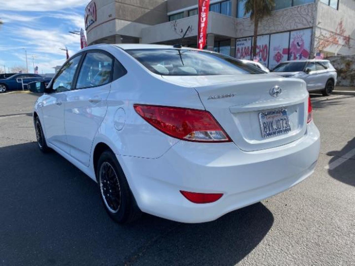 2016 WHITE Hyundai Accent (KMHCT4AE5GU) with an 4-Cyl 1.6 Liter engine, Auto 6-Spd w/Overdrive transmission, located at 412 Auto Vista Drive, Palmdale, CA, 93551, (661) 945-0620, 34.592636, -118.136681 - Photo#4