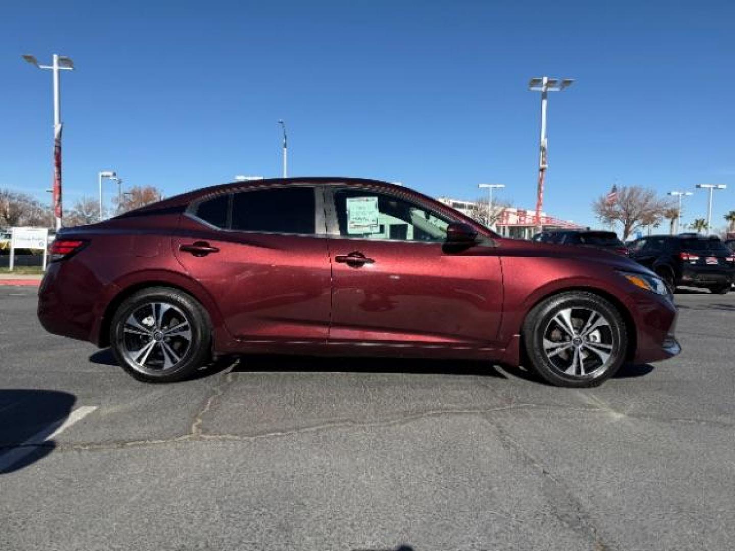 2021 BURGUNDY Nissan Sentra (3N1AB8CV2MY) with an 4-Cyl 2.0 Liter engine, Automatic CVT w/Xtronic transmission, located at 412 Auto Vista Drive, Palmdale, CA, 93551, (661) 945-0620, 34.592636, -118.136681 - Photo#7