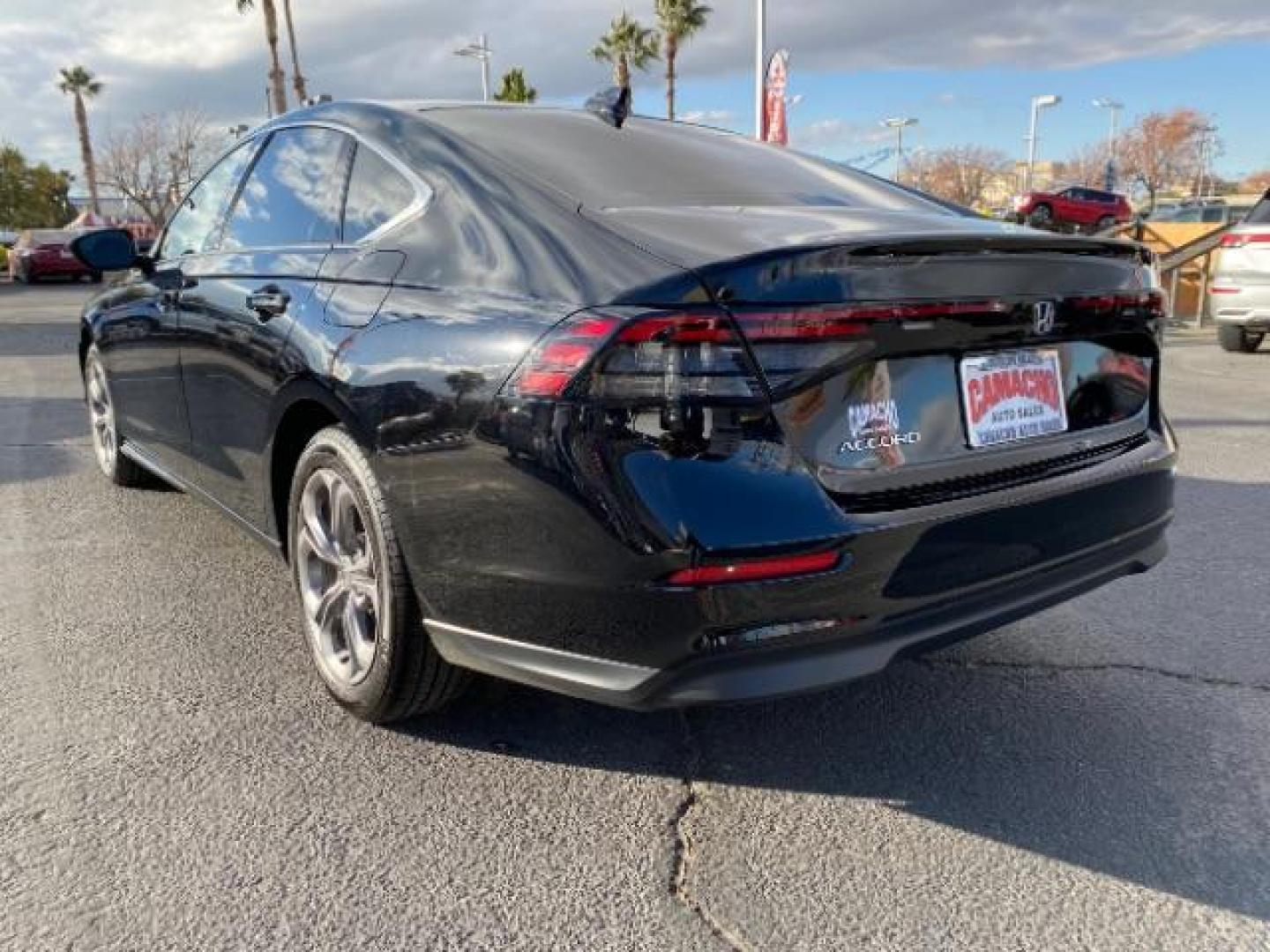 2024 BLACK Honda Accord Sedan (1HGCY1F33RA) with an 4-Cyl Turbo 1.5 Liter engine, Automatic CVT transmission, located at 412 Auto Vista Drive, Palmdale, CA, 93551, (661) 945-0620, 34.592636, -118.136681 - Photo#8