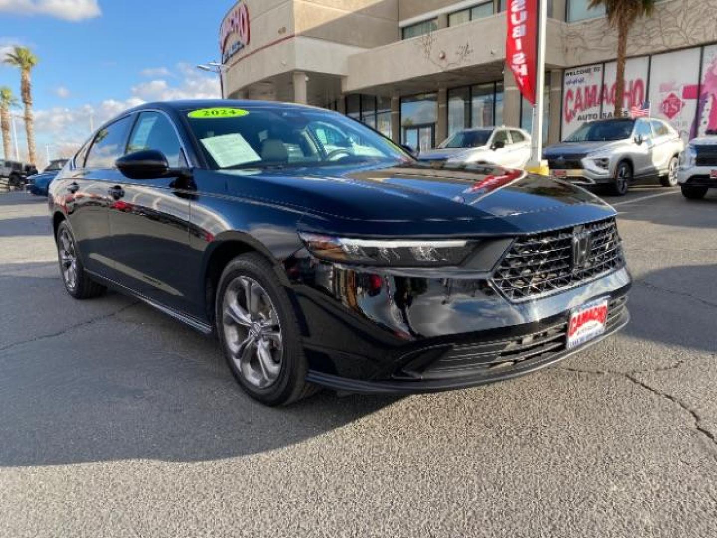 2024 BLACK Honda Accord Sedan (1HGCY1F33RA) with an 4-Cyl Turbo 1.5 Liter engine, Automatic CVT transmission, located at 412 Auto Vista Drive, Palmdale, CA, 93551, (661) 945-0620, 34.592636, -118.136681 - Photo#0