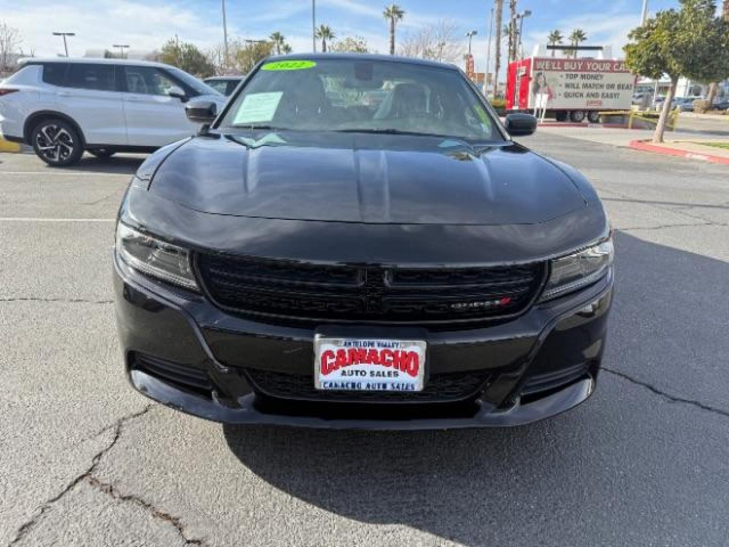 2022 BLACK Dodge Charger (2C3CDXBGXNH) with an V6 3.6 Liter engine, Automatic 8-Spd w/AutoStick transmission, located at 412 Auto Vista Drive, Palmdale, CA, 93551, (661) 945-0620, 34.592636, -118.136681 - Photo#1