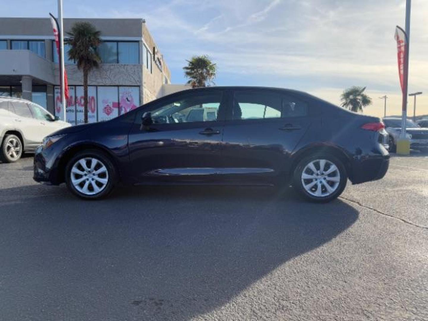 2022 BLUE Toyota Corolla (5YFEPMAE2NP) with an 4-Cyl 1.8 Liter engine, Automatic CVTi-S transmission, located at 412 Auto Vista Drive, Palmdale, CA, 93551, (661) 945-0620, 34.592636, -118.136681 - Photo#3