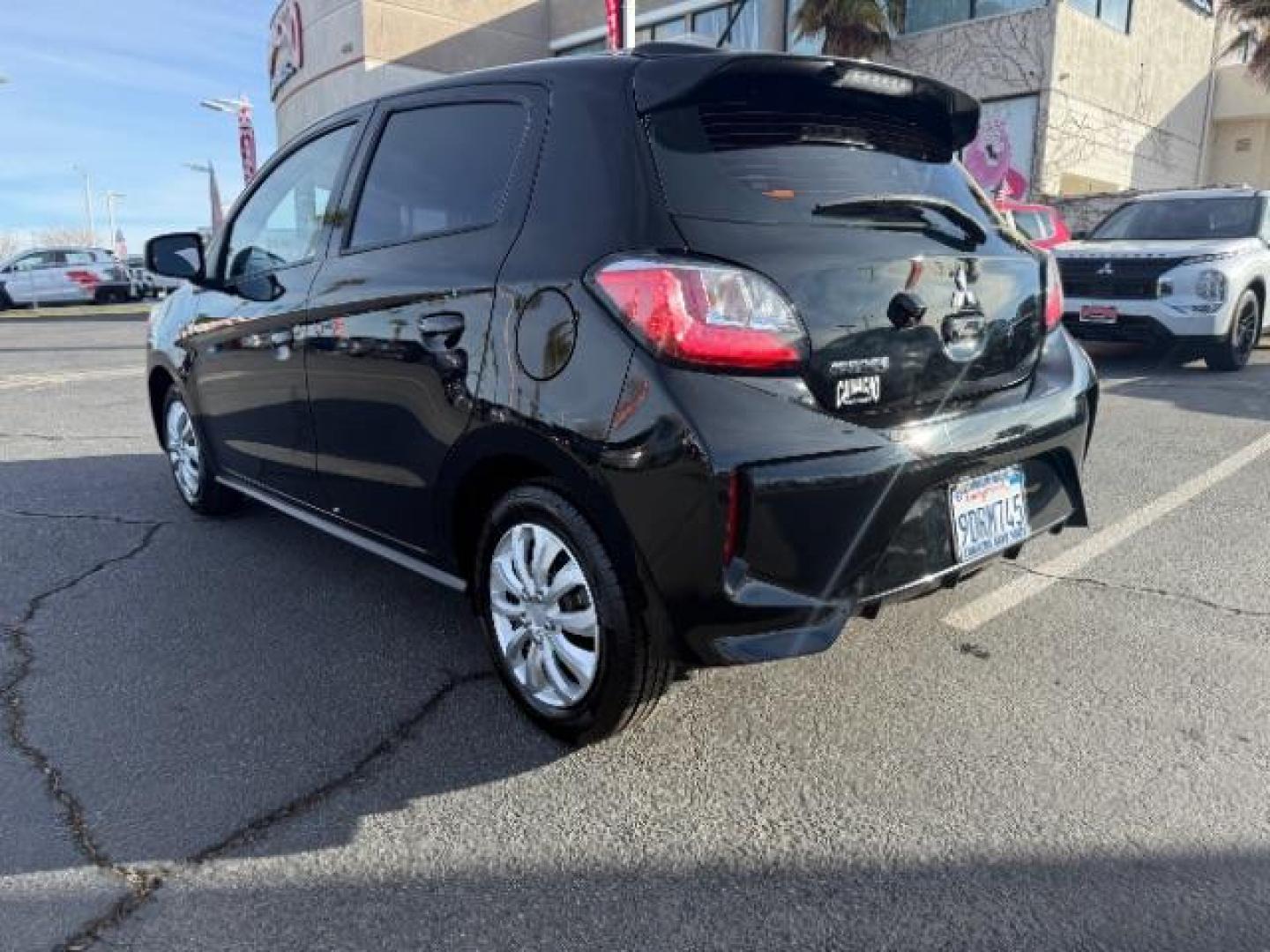 2022 BLACK Mitsubishi Mirage (ML32AUHJ9NH) with an 3-Cyl 1.2 Liter engine, Automatic CVT transmission, located at 412 Auto Vista Drive, Palmdale, CA, 93551, (661) 945-0620, 34.592636, -118.136681 - Photo#4