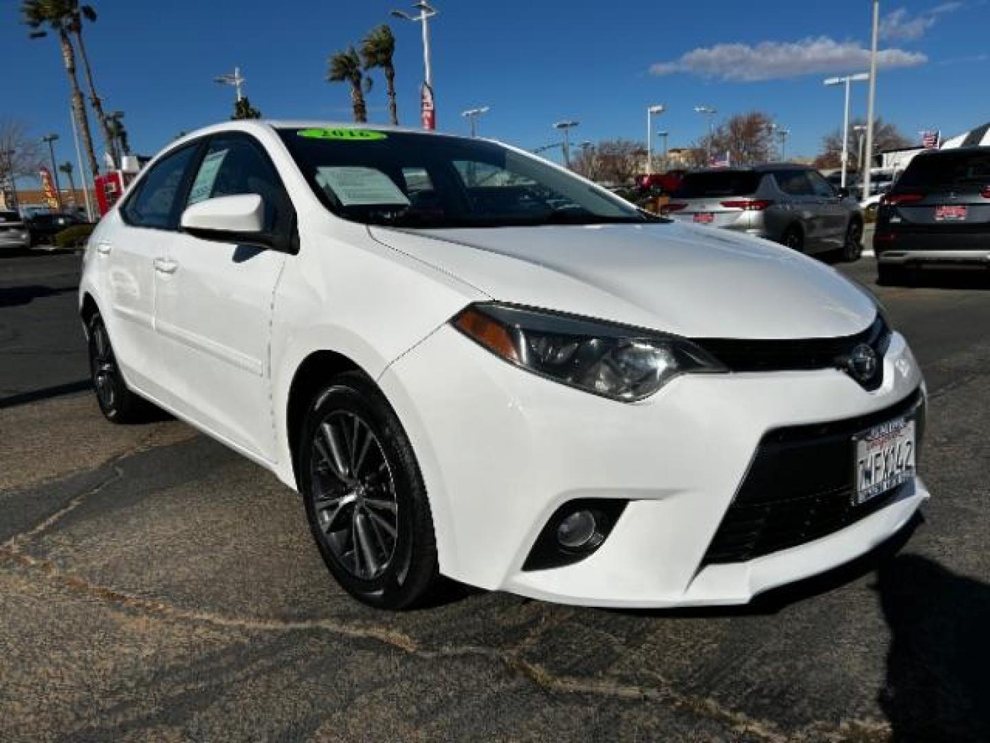 2016 WHITE Toyota Corolla (2T1BURHE3GC) with an 4-Cyl 1.8 Liter engine, Automatic CVTi-S transmission, located at 412 Auto Vista Drive, Palmdale, CA, 93551, (661) 945-0620, 34.592636, -118.136681 - Photo#0