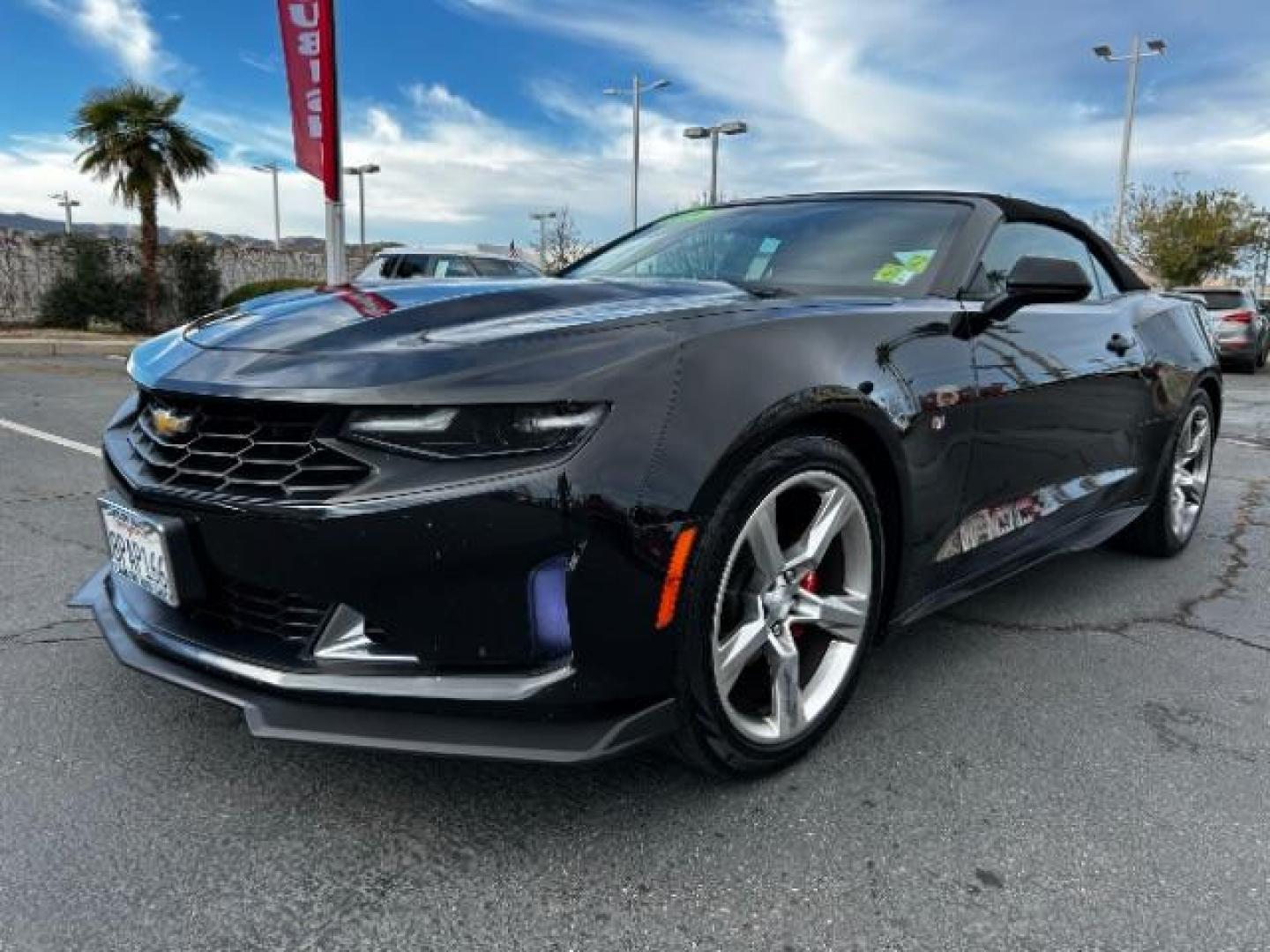 2019 BLACK Chevrolet Camaro (1G1FB3DS5K0) with an V6 3.6 Liter engine, Automatic transmission, located at 412 Auto Vista Drive, Palmdale, CA, 93551, (661) 945-0620, 34.592636, -118.136681 - Photo#2